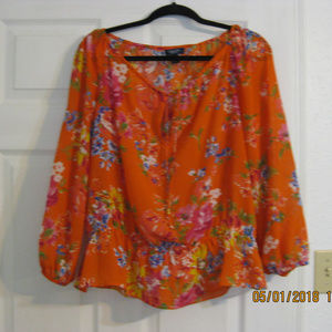 Chaps Womens Boho Style Top